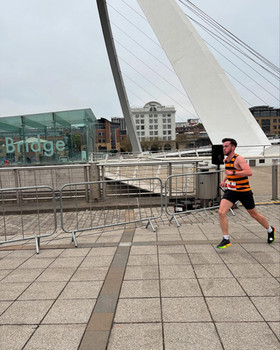 Blaydon athlete at the Quayside 5k