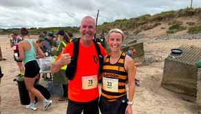 Sarah and Barry at the Northumberland Coastal Run
