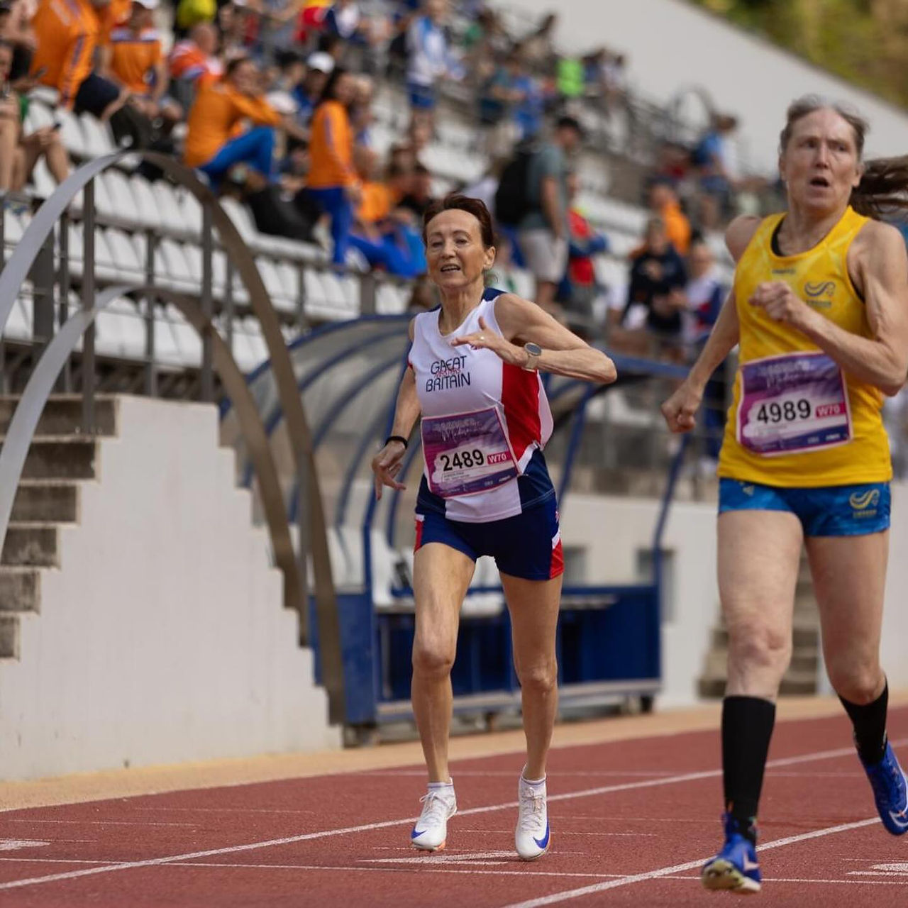 Doreen Craig at the European Masters Athletics Championships