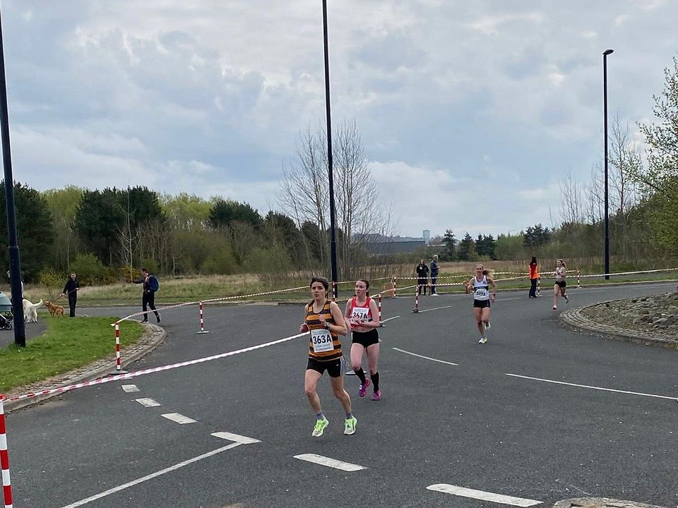 Blaydon athlete at the Elswick Good Friday Relays