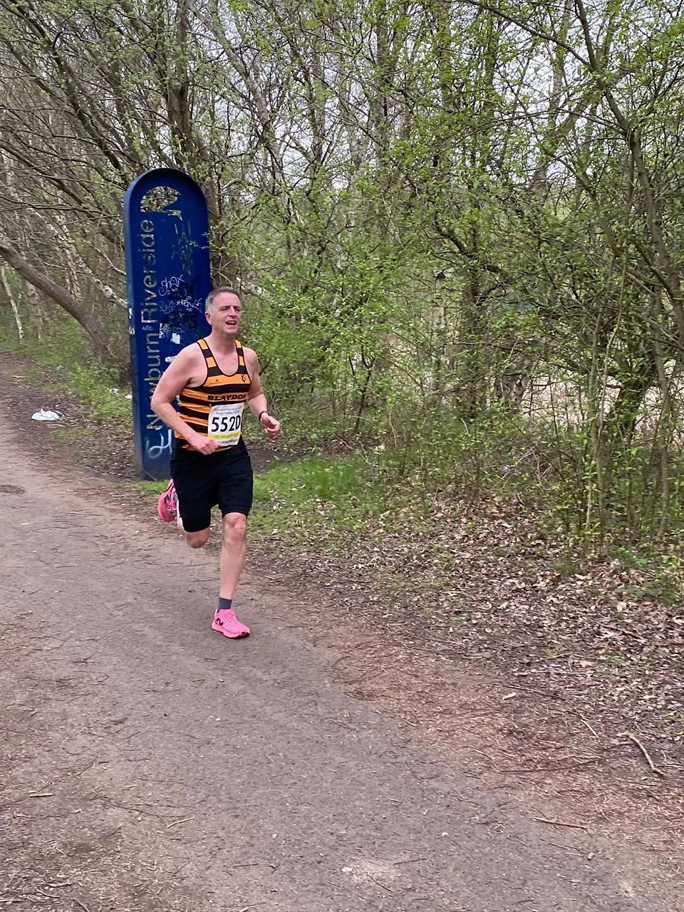 Blaydon athlete at the Elswick Good Friday Relays