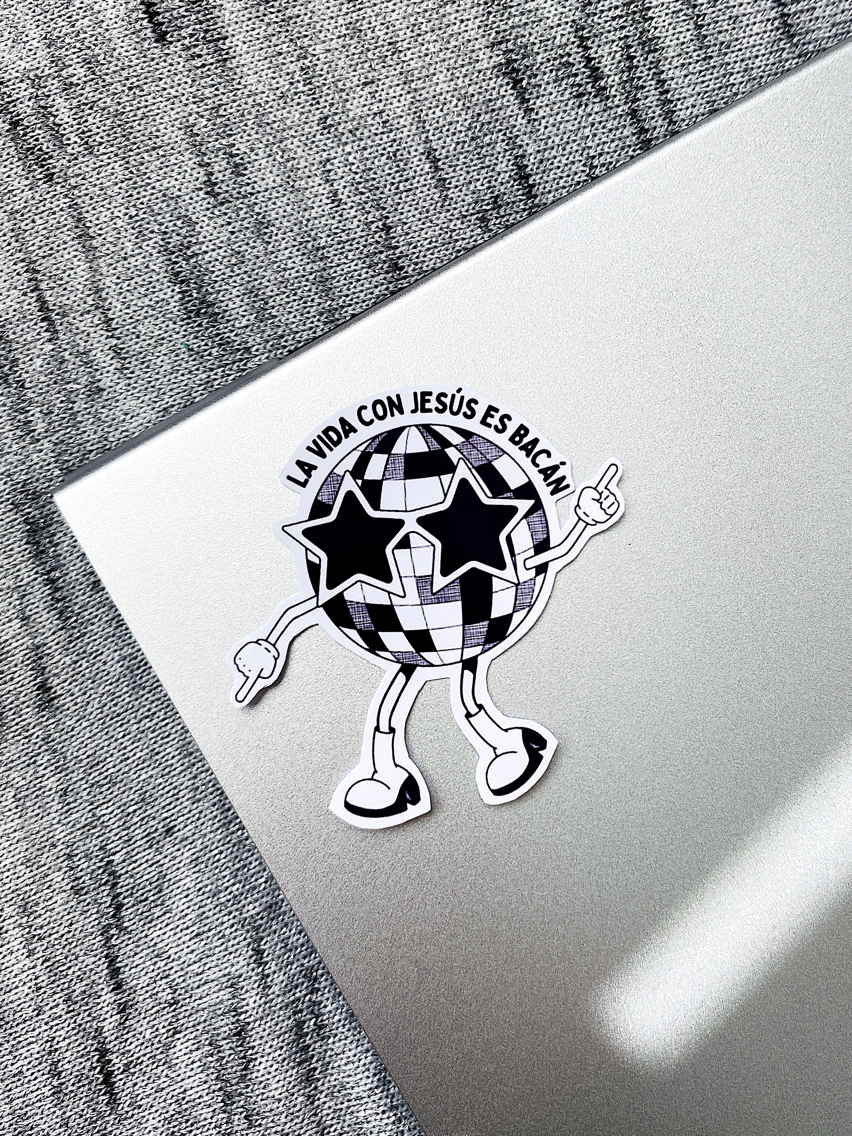 Sticker "La vida con Jesús es bacán"