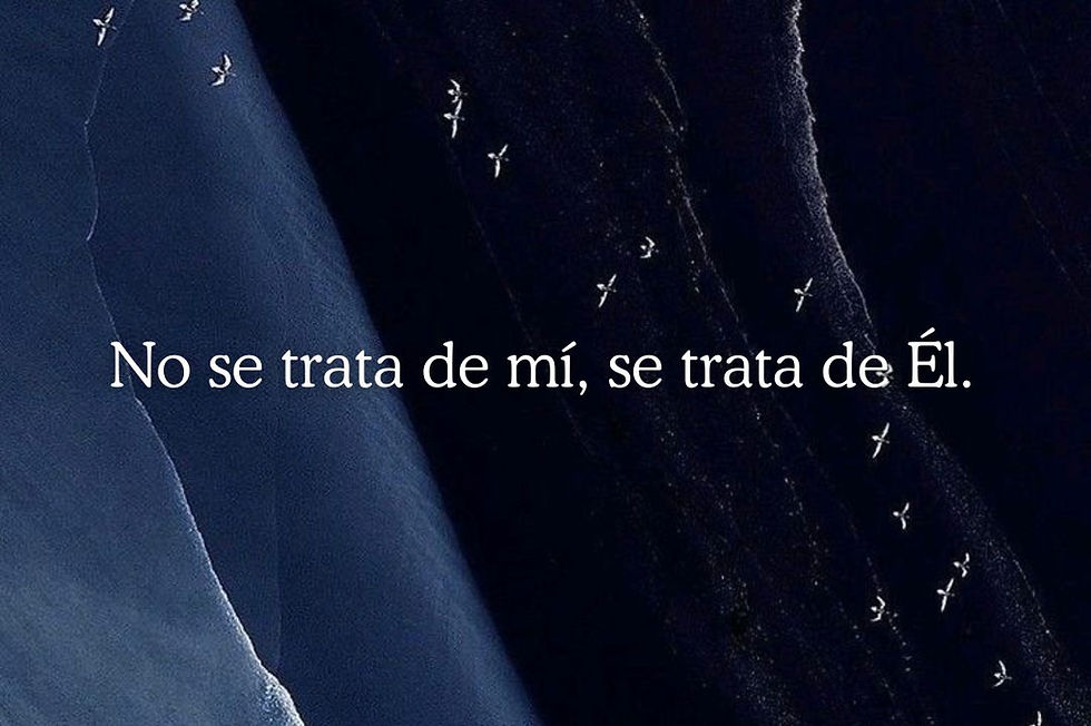 Menos de mí, más de Él
