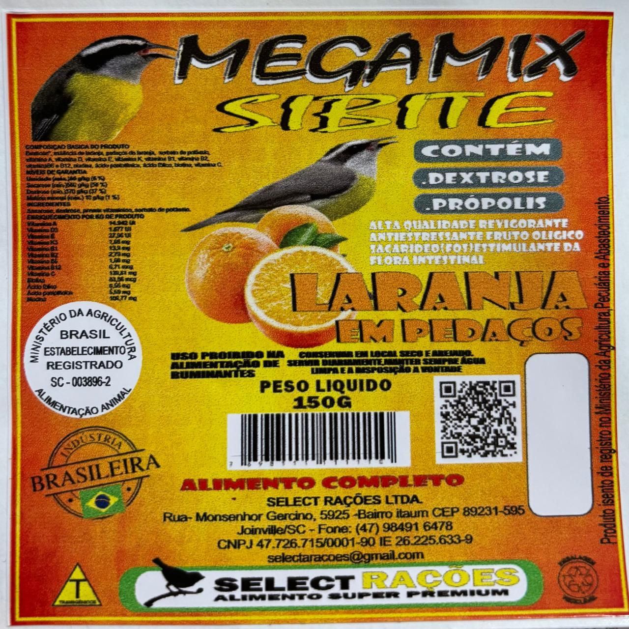 Sibite Laranja - 150g