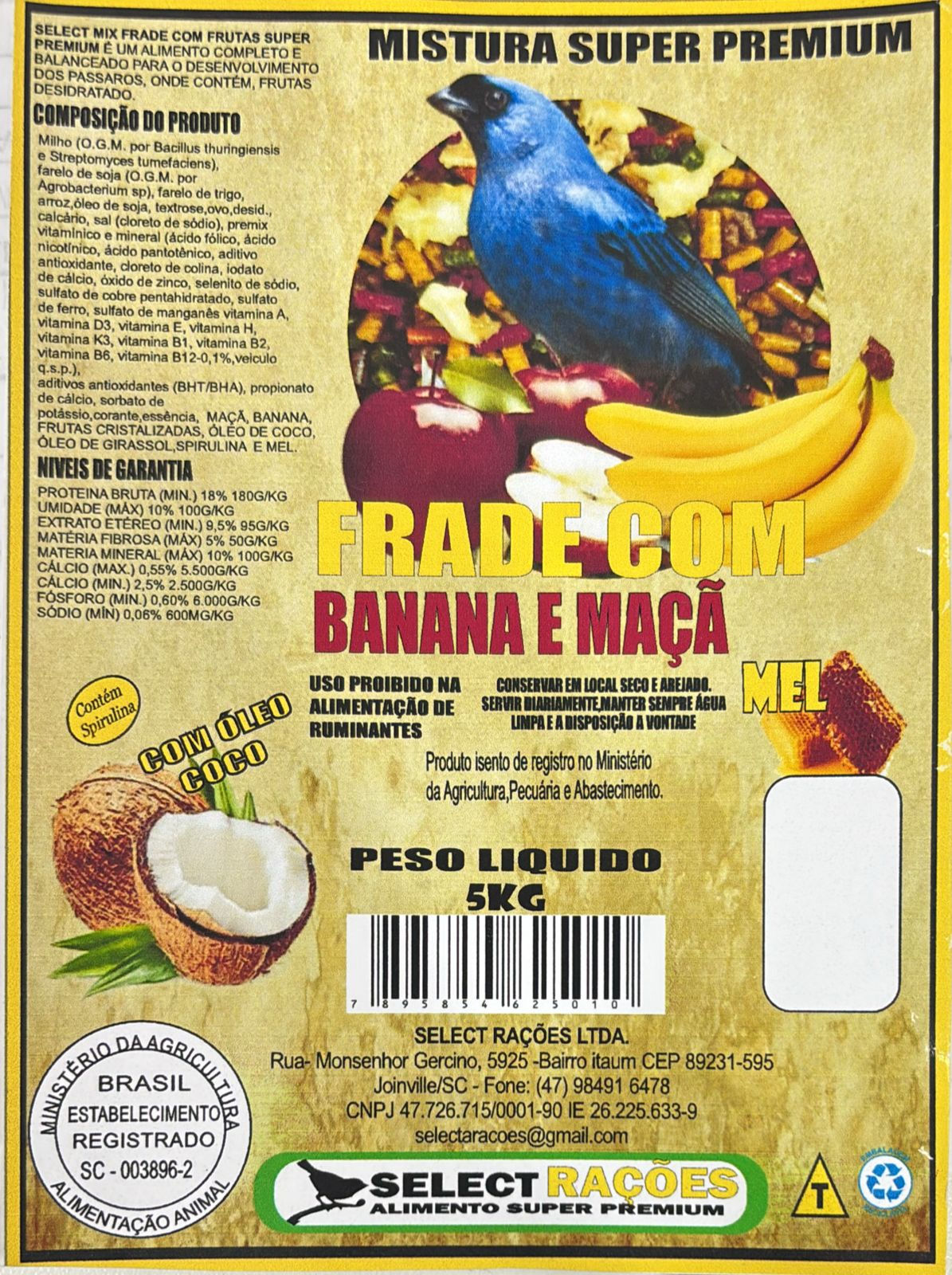 Frade de Banana e Maçã - 500g