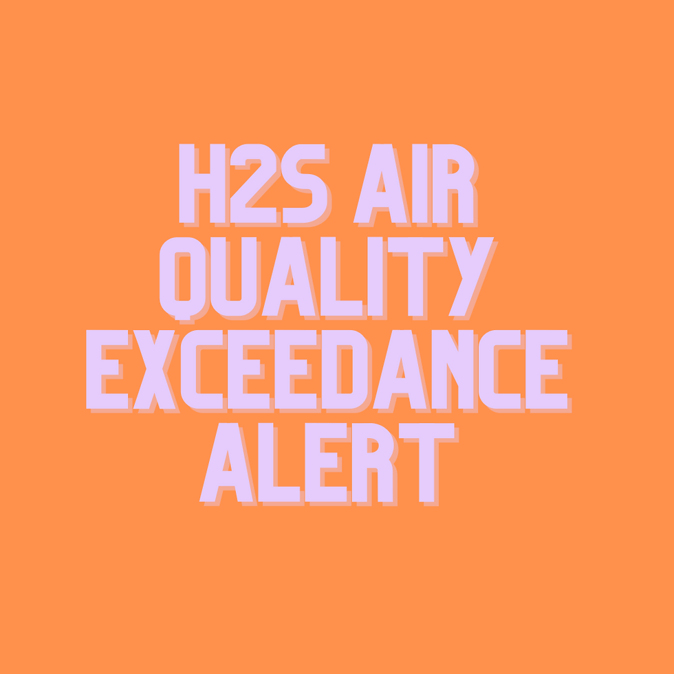 Another Weekend, Another H2S Air Quality Exceedance for Mon Valley