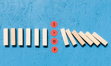 Stop setzten beim Dominoeffekt