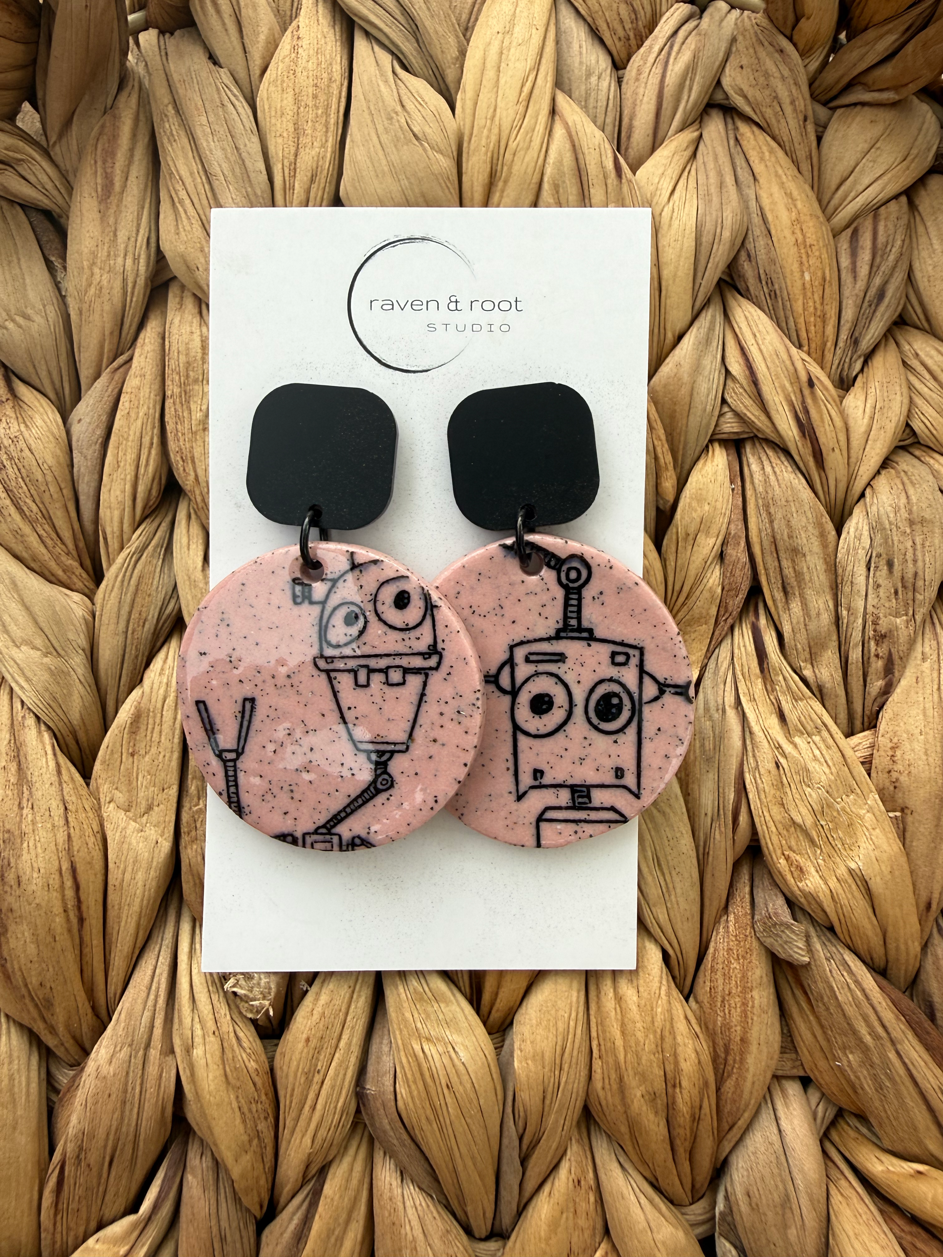 Robot Earrings