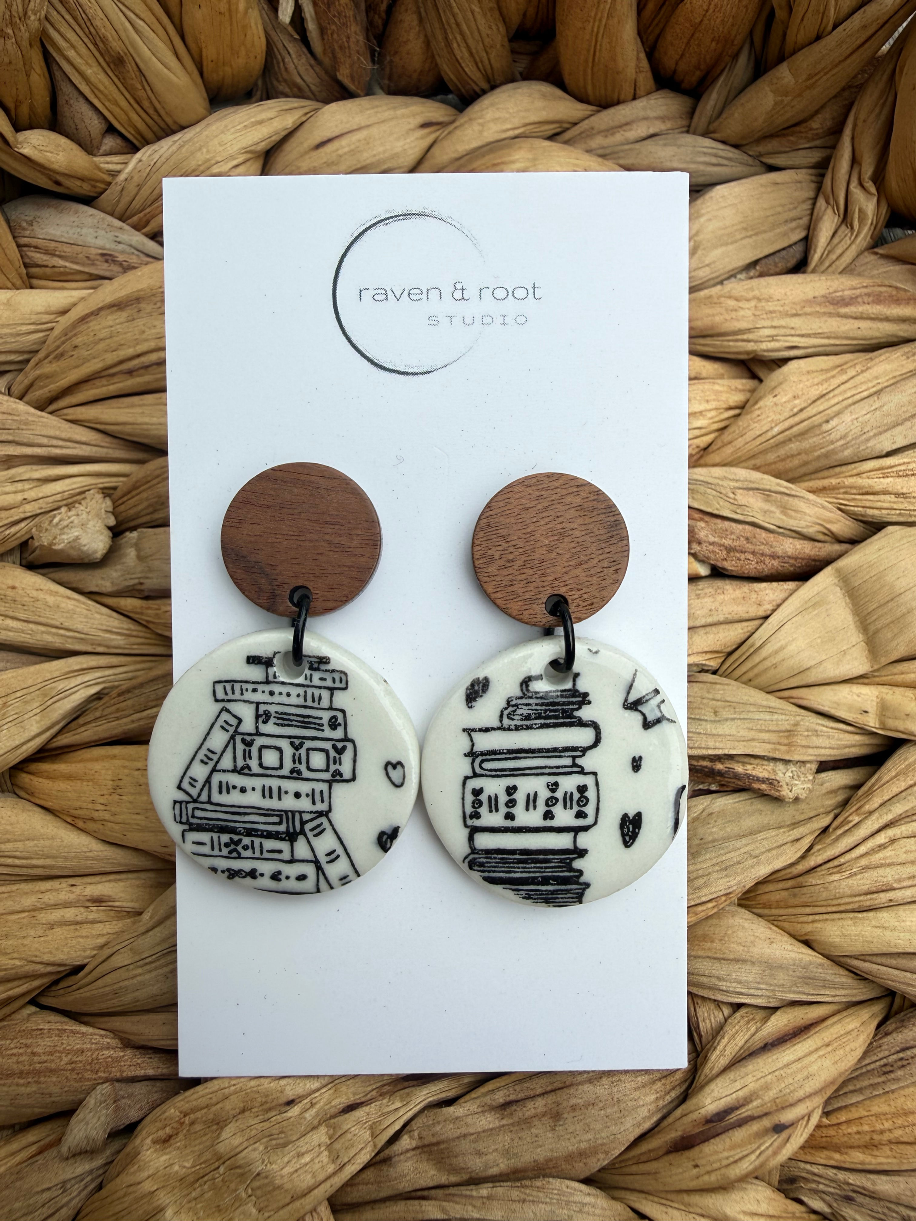Book Earrings