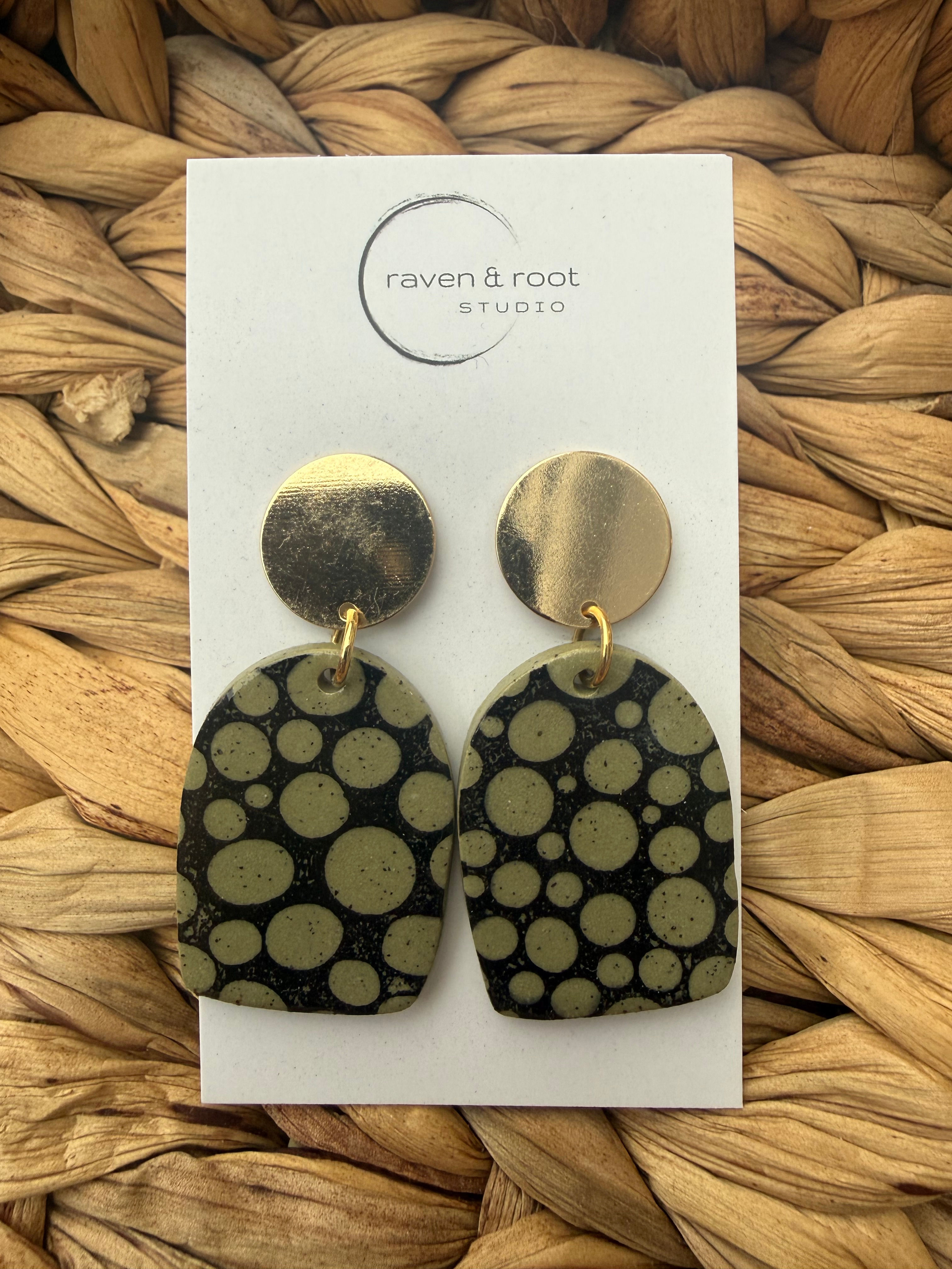 Dots Porcelain Earring