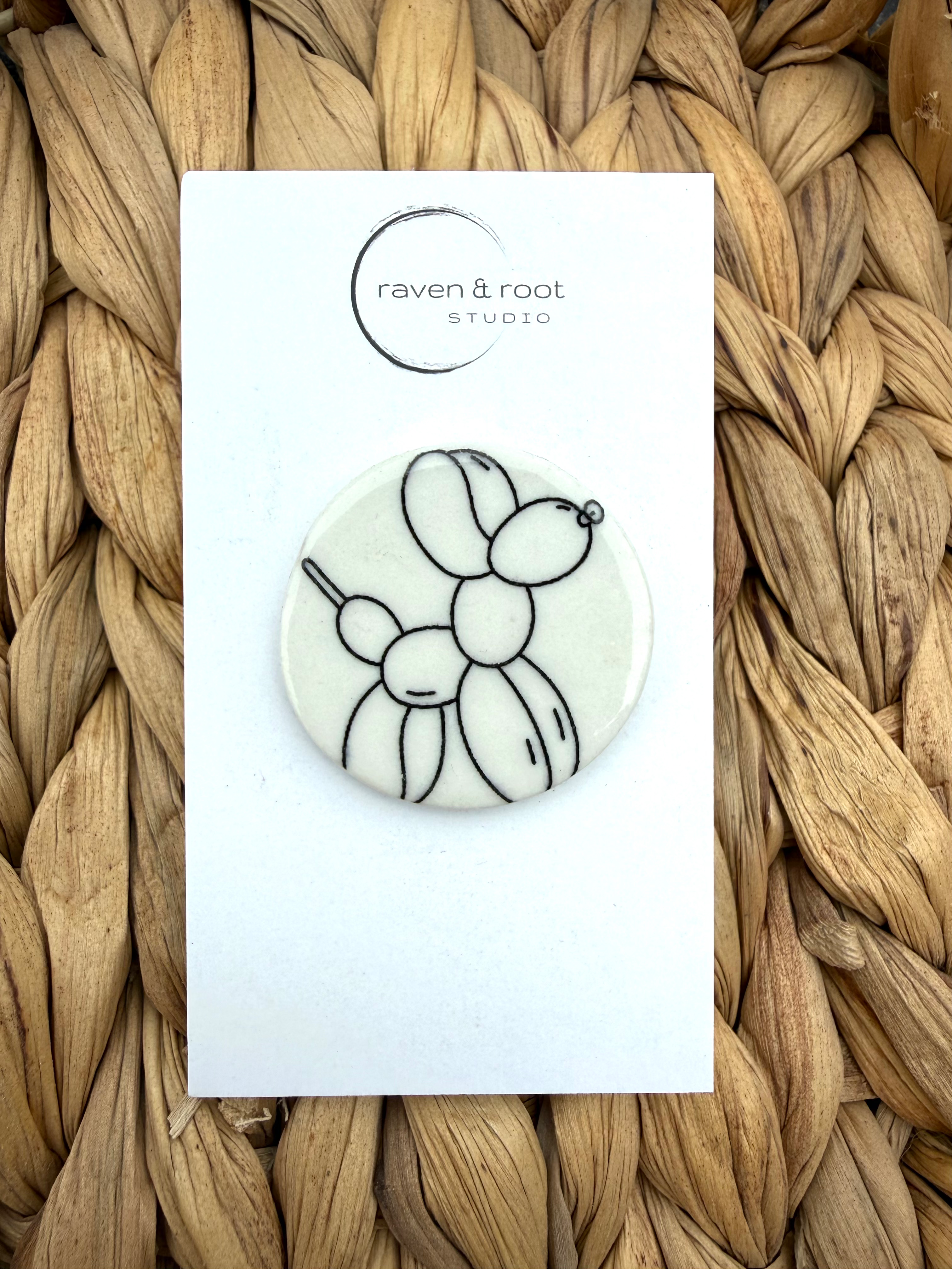 Balloon Animal Porcelain Pin