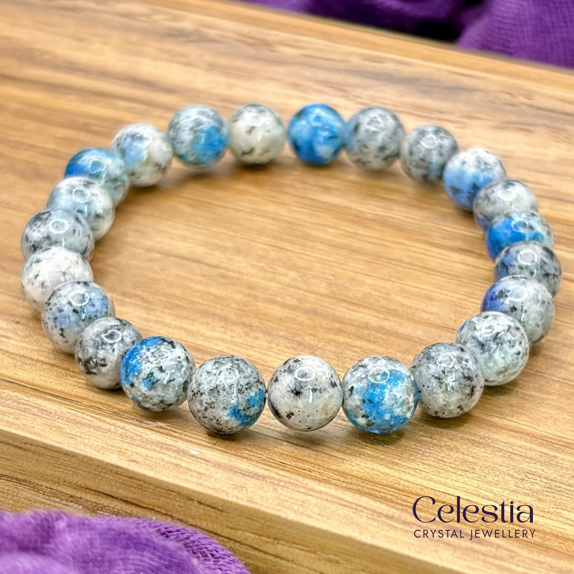 K2 Himalayan Gemstone Beaded Bracelet | Natural Stone Crystal Stacking Jewellery