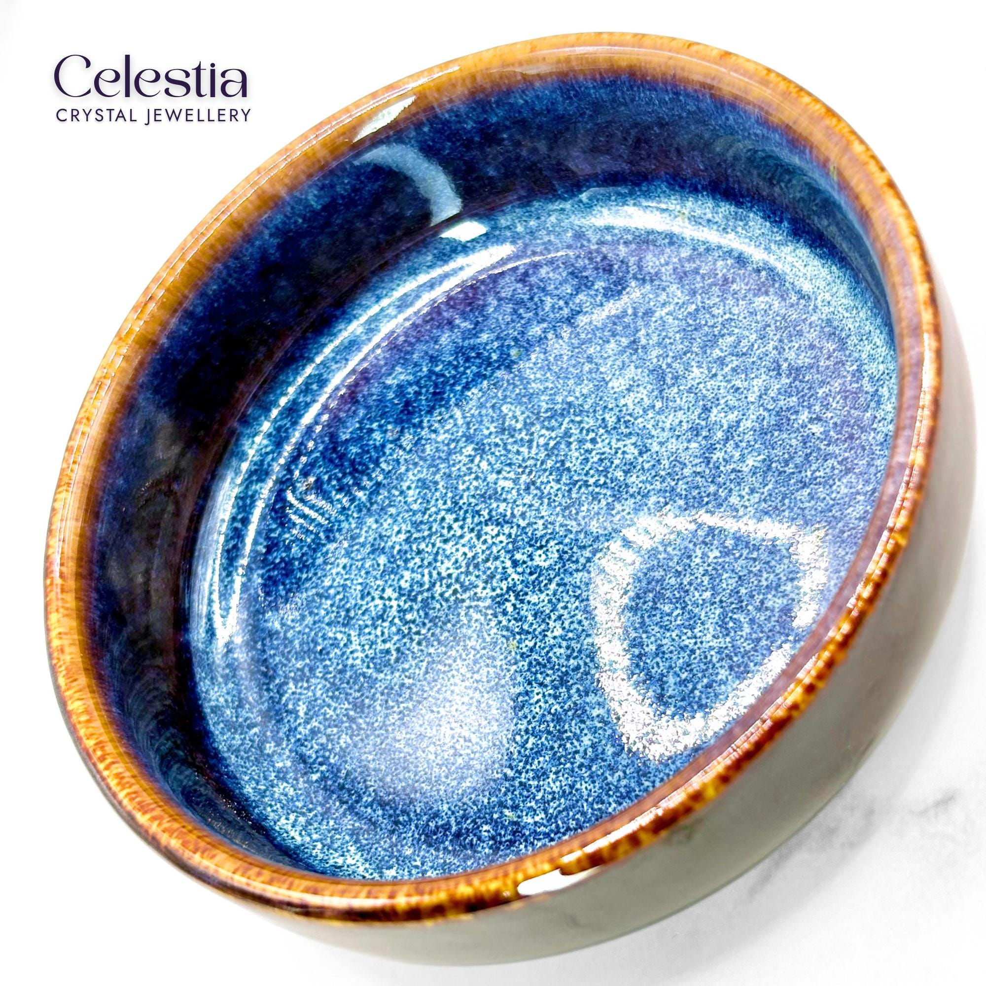 Hand-Blown Ceramic Incense Dish & Cone Bundle | Artisan Glazed Pottery Dish