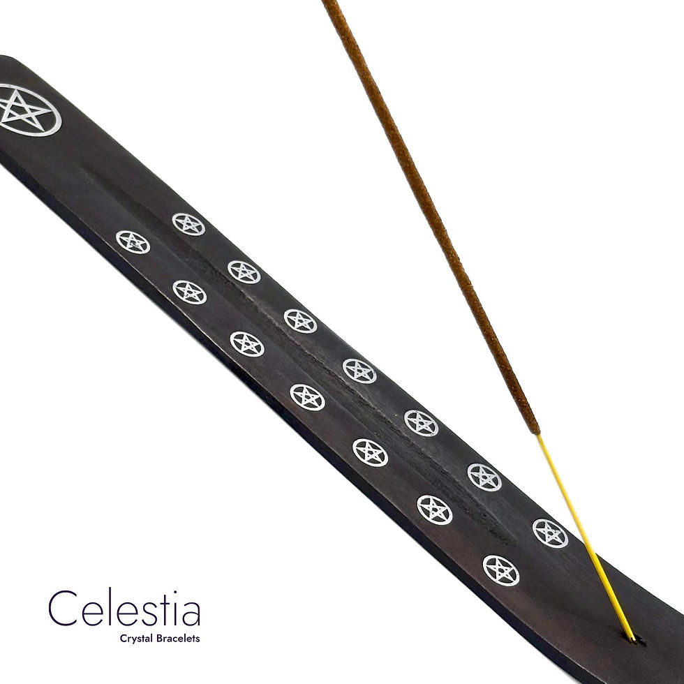 Hand-Painted Wooden Incense Holder Bundle | Boho Home Decor & Spiritual Gift