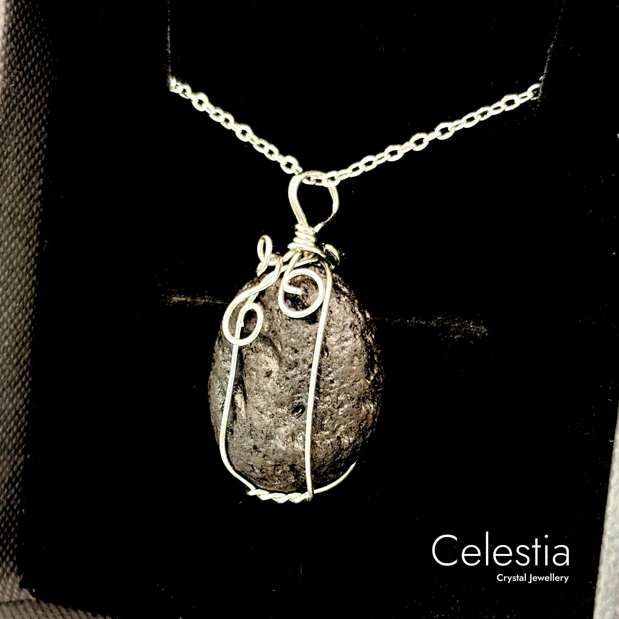 Tektite Necklace | Natural Stone Crystal Jewellery