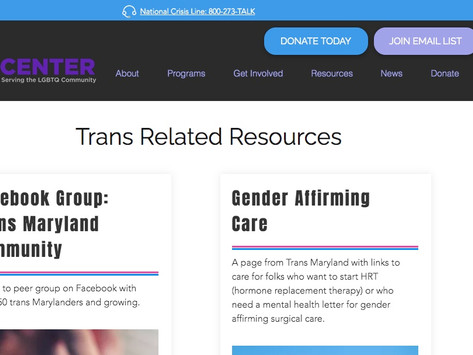 New Web Page Launched To Host Trans Related Resources