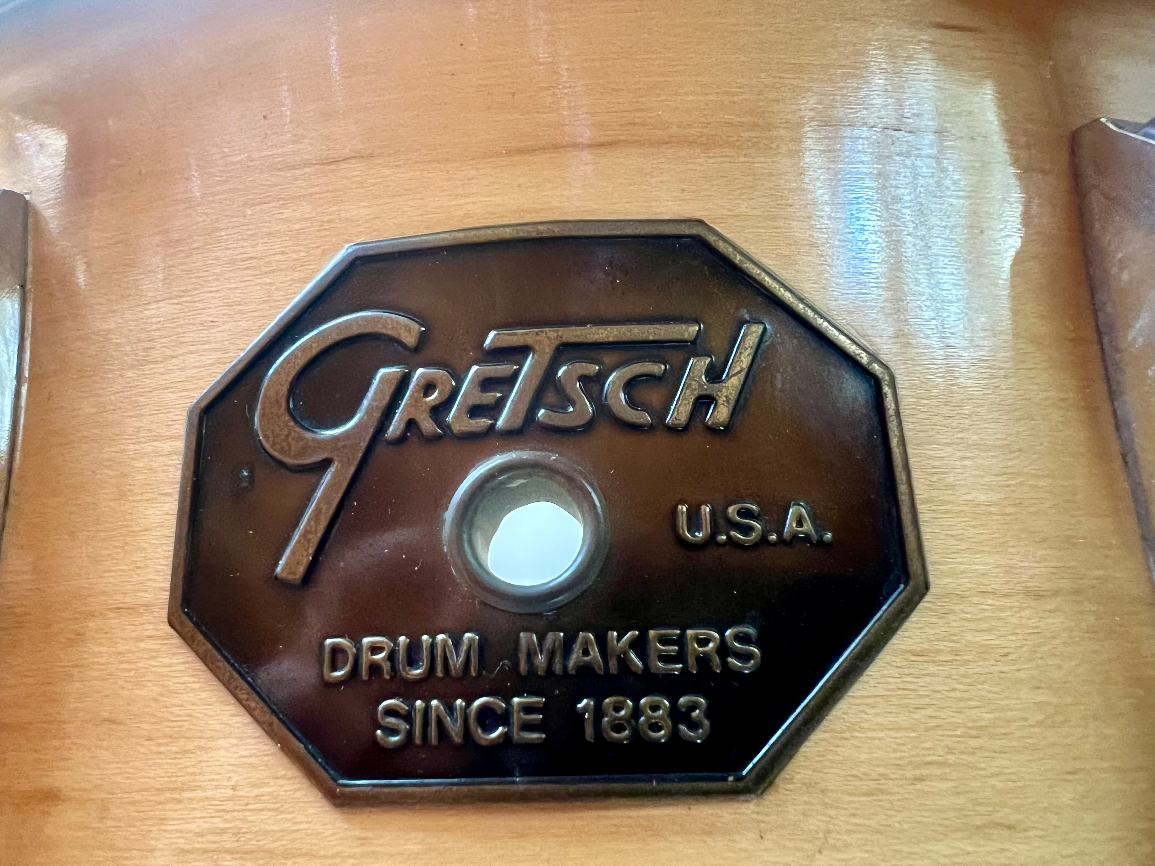 Gretsch USA 4158W 5"x14" Drop-G ‑Badge Snare – Jasper Shell 1980s Natural Maple
