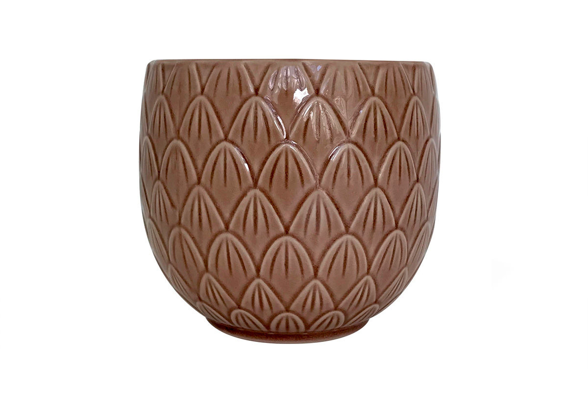 MACETERO CERÁMICA PALO DE ROSA