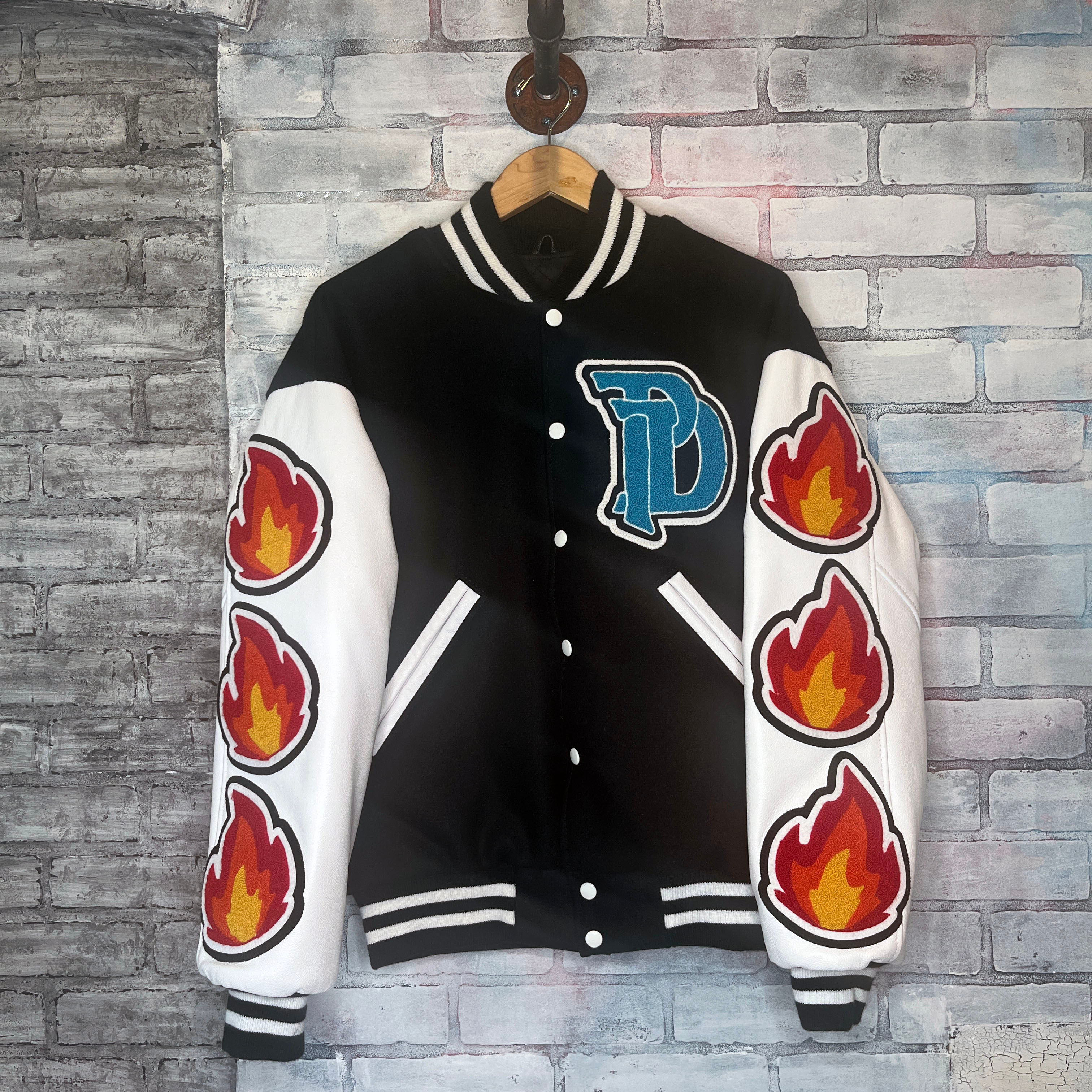 Paper Dragons Fire Varsity Jacket: Prototype