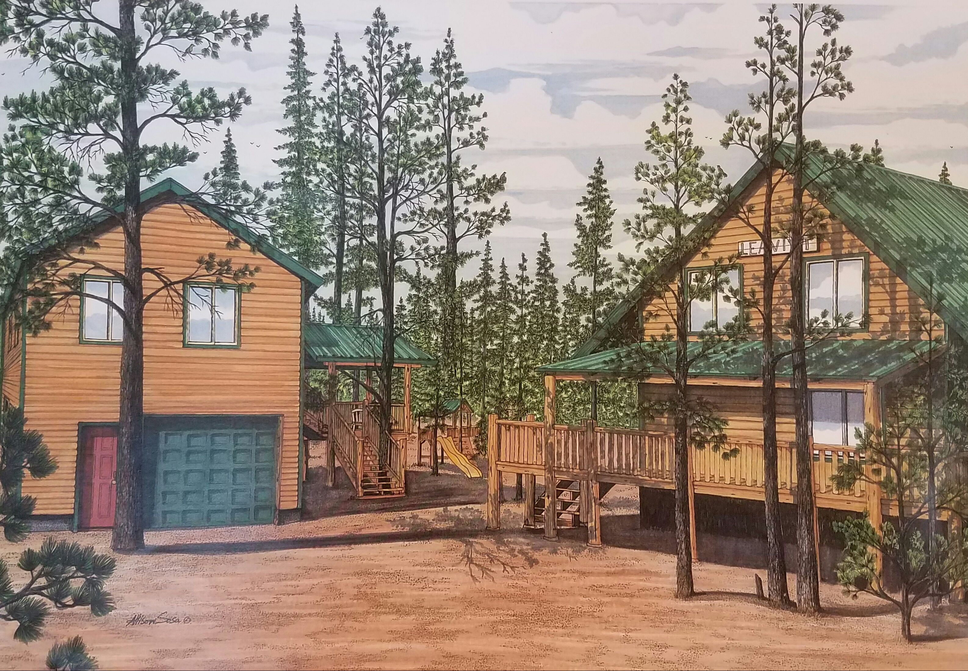 Original Matted Portraits - With Foreground(Full Color)