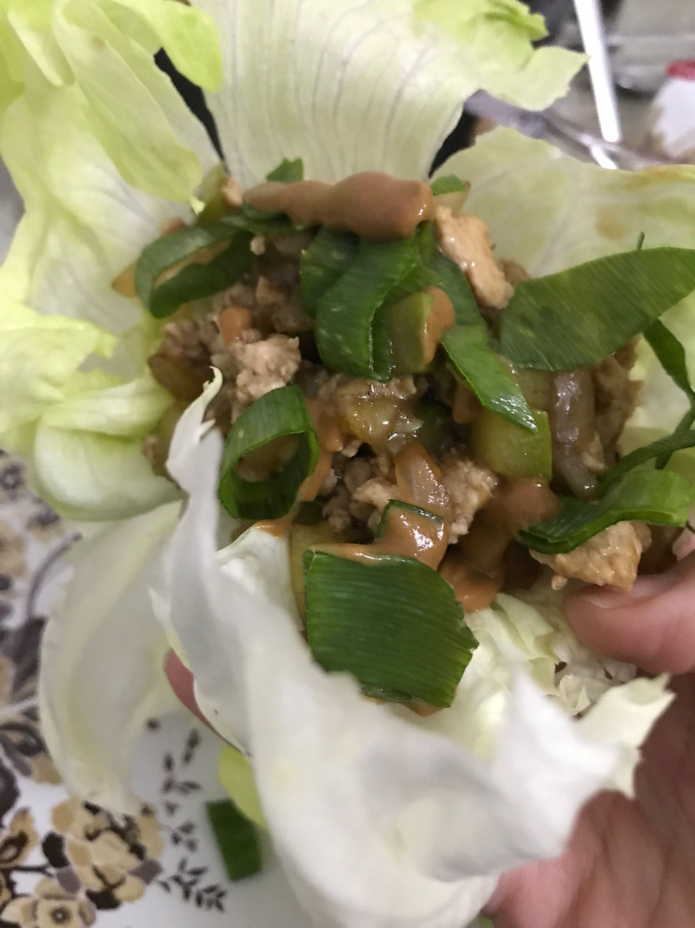 chicken lettuce wrap עוף אסייתי