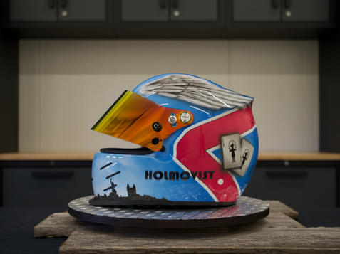 Airbrush helmet karting racing