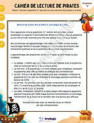 Cahier de lecture de pirates - Graphème B