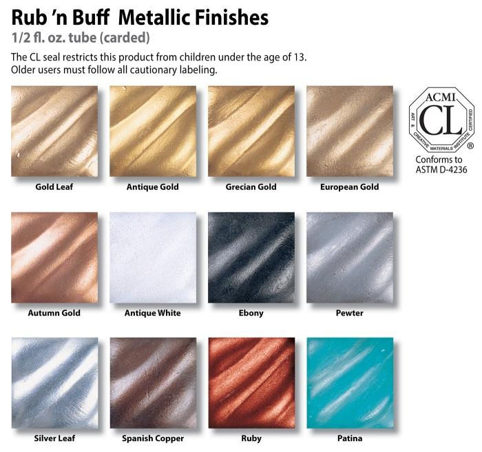 Thumbnail: Rub 'N Buff - Wax Metallic Finish - European Gold