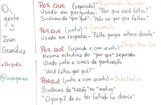 Por que - Porque - Por quê - Porquê?