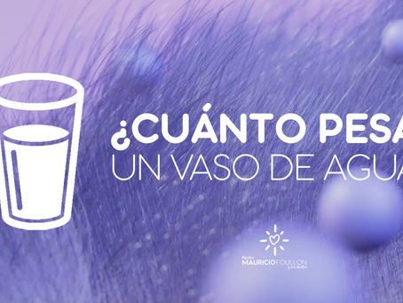 ¿Cuánto pesa un vaso de agua? - Metáfora del estrés