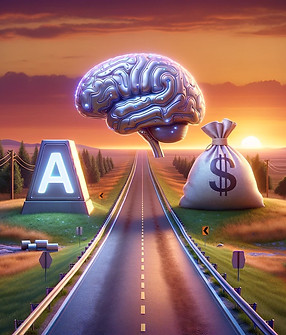 DALL·E 2024-05-08 10.16.00 - A realistic illustration of a highway leading directly to sym