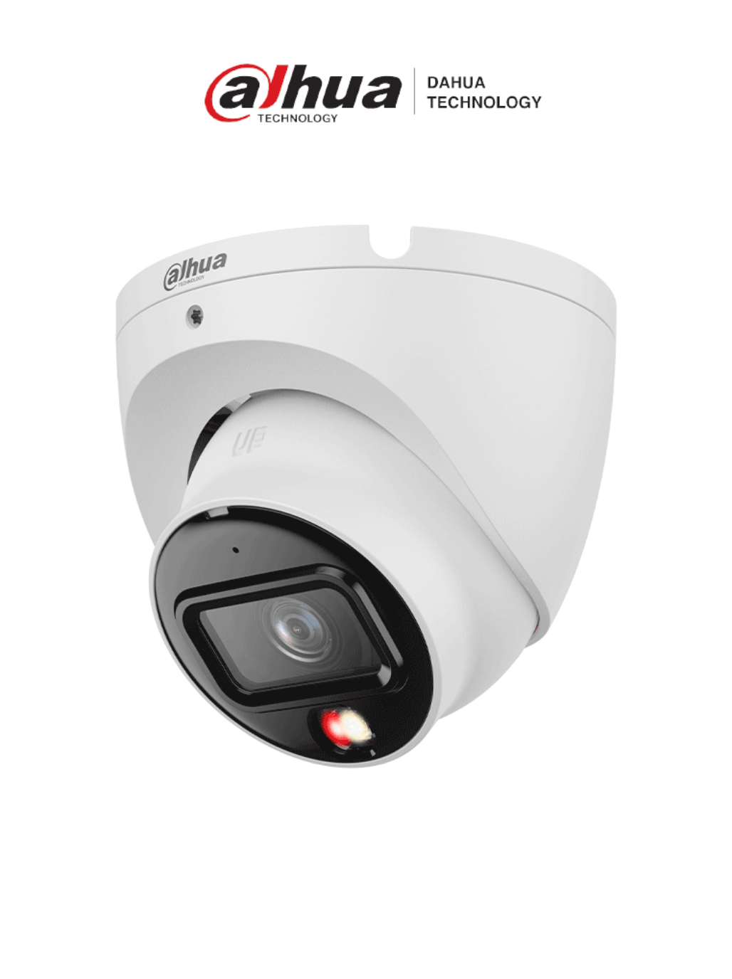DAHUA - Metalica IR30 mts - Exterior IP67 - 105° visión - 8 Mpx -Luz Blanca