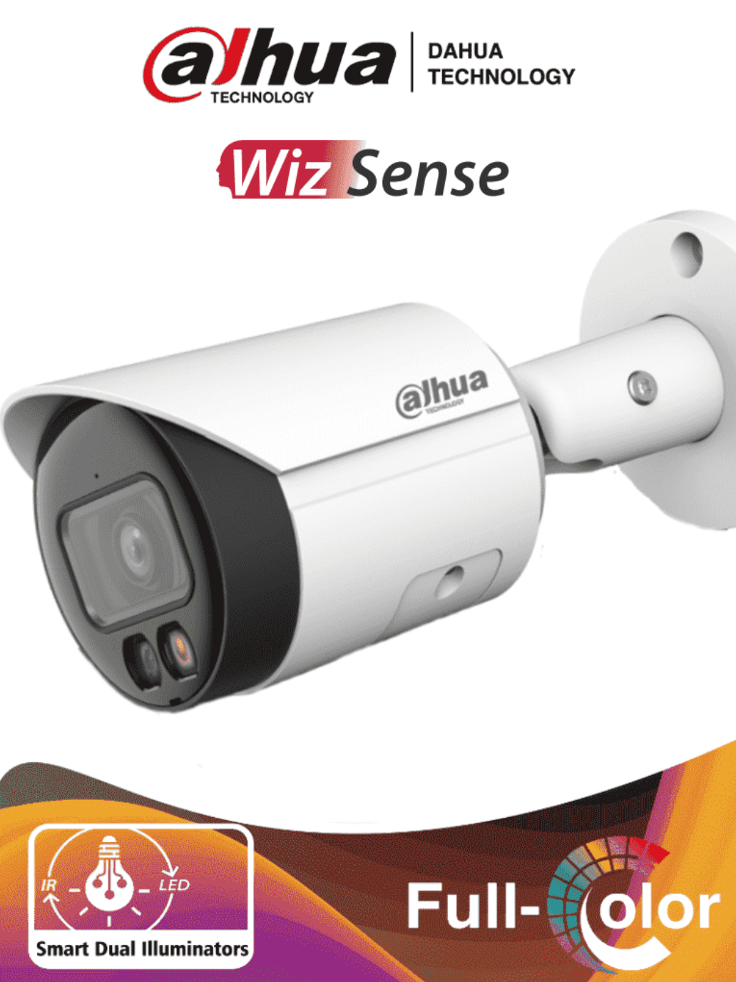 DAHUA - Dual Metal + Plastico IR 30 mts - Exterior IP67 - 95° visión - 4 Mpx