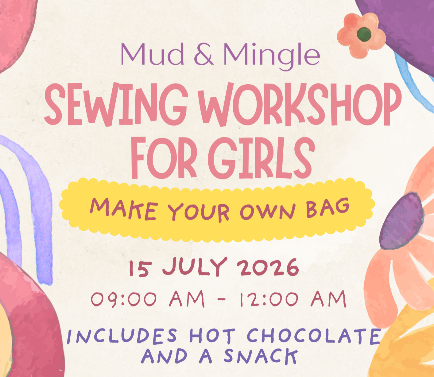 Sewing for girls 15 July