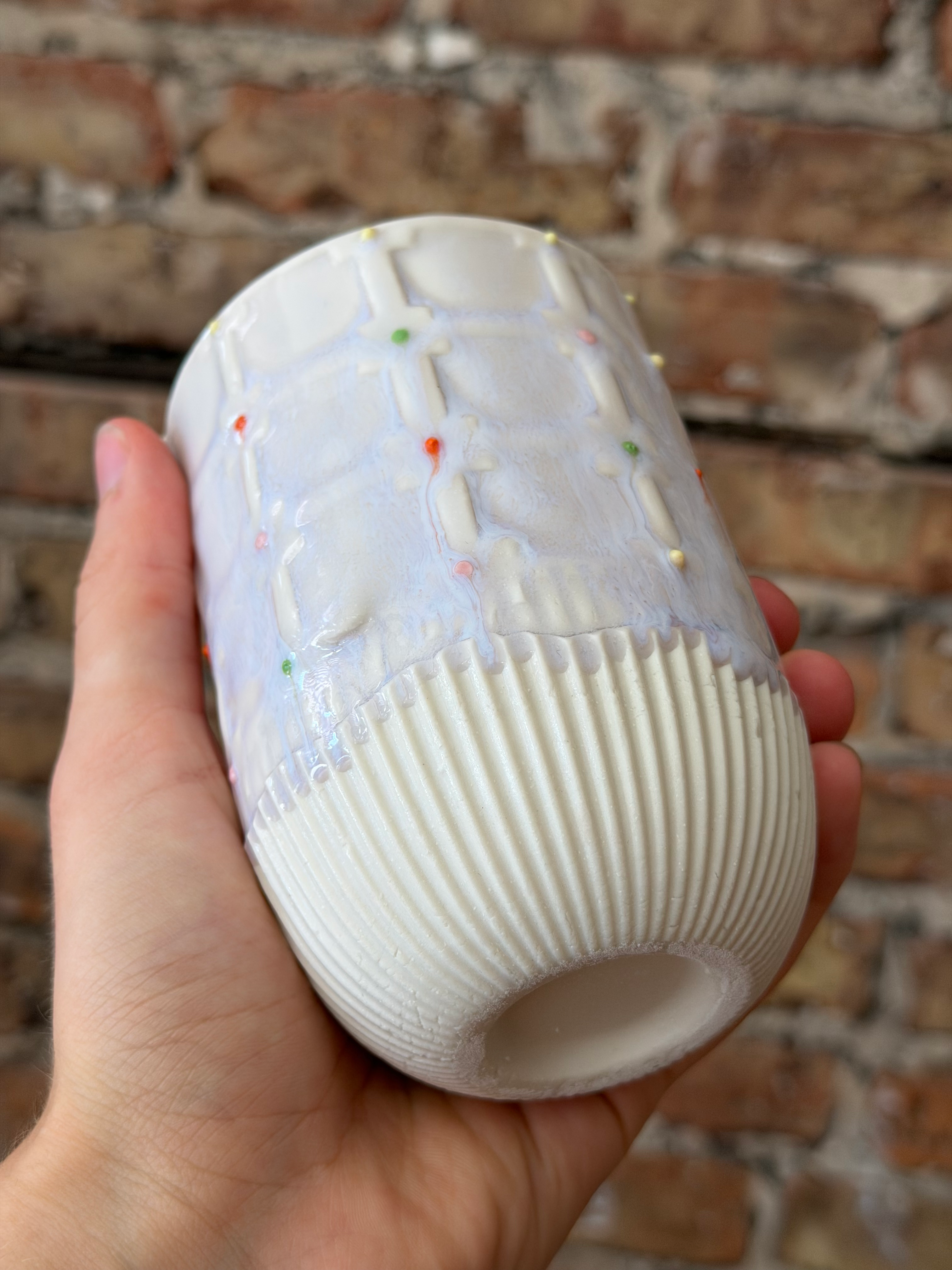 Handless Soft Lavender Porcelain Mug