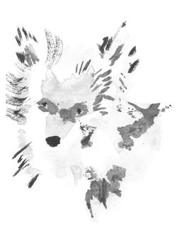 Ink Painted Fox