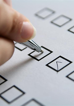 Checkliste zum Ausfüllen