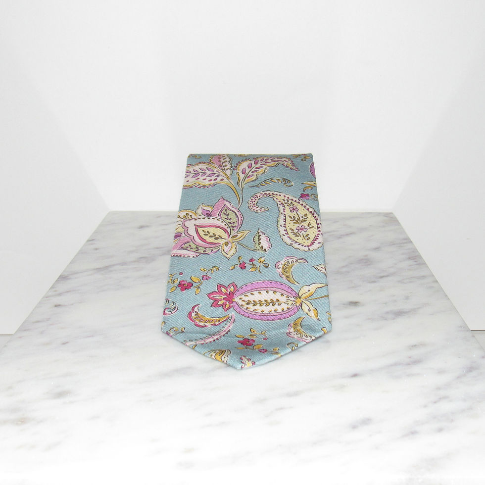 Миниатюра: Paisley on Blue Handcrafted Necktie