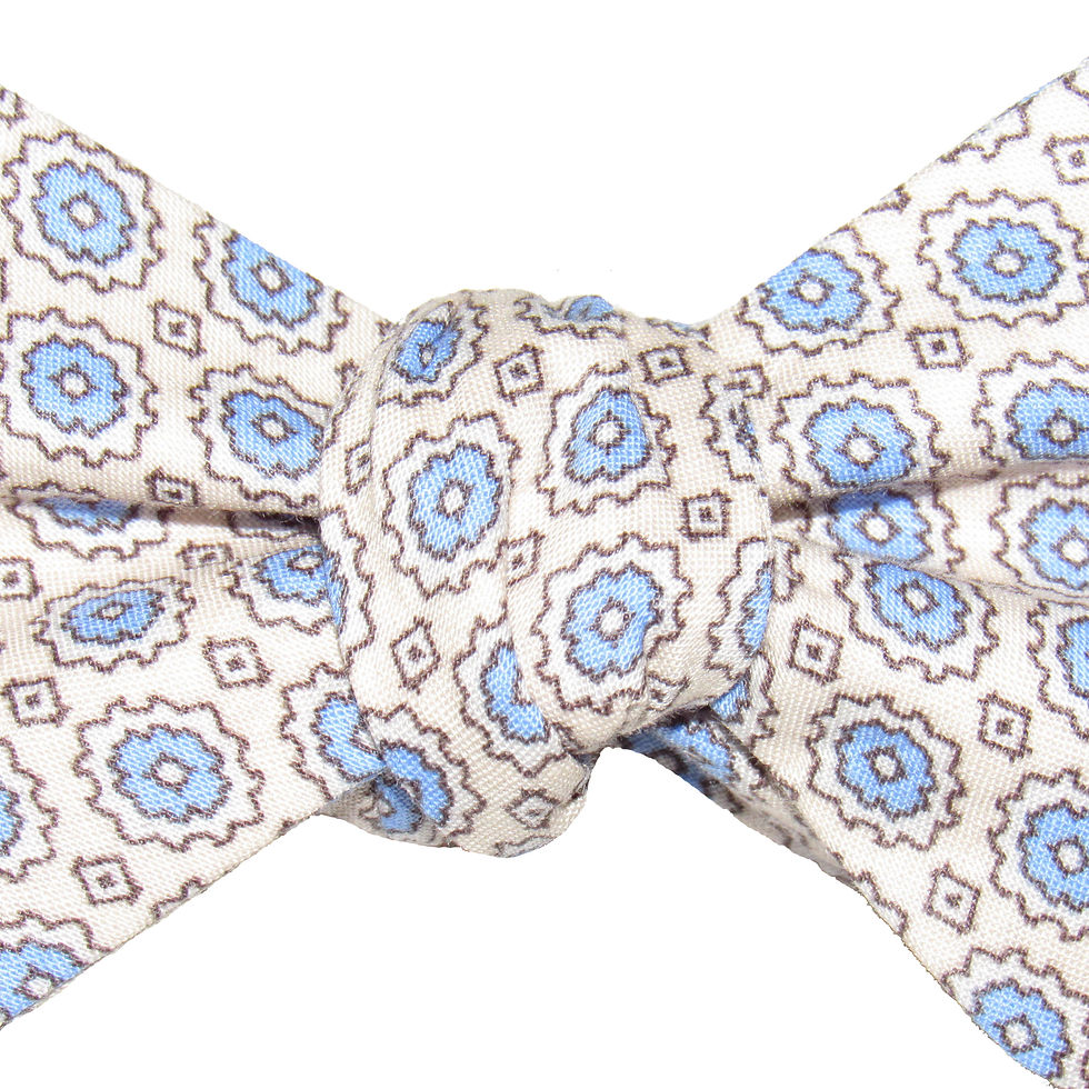 Миниатюра: Allure Blue & Oyster Gray Bow Tie