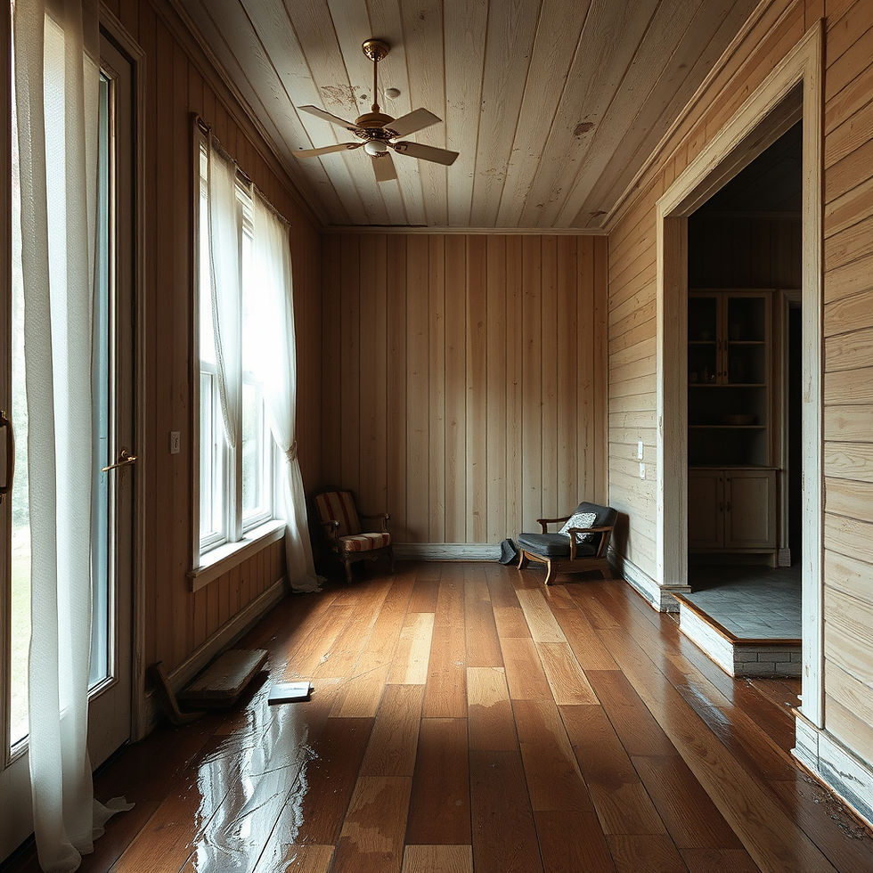 give me a zoomed in hyper realistic photo of wood that has been water damaged inside of a