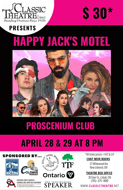 Live Theatre-Happy Jack's Motel: April 28-29