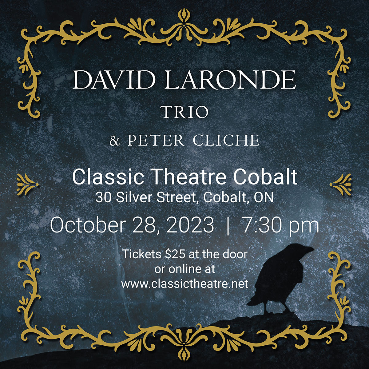 David Laronde Trio: October 28