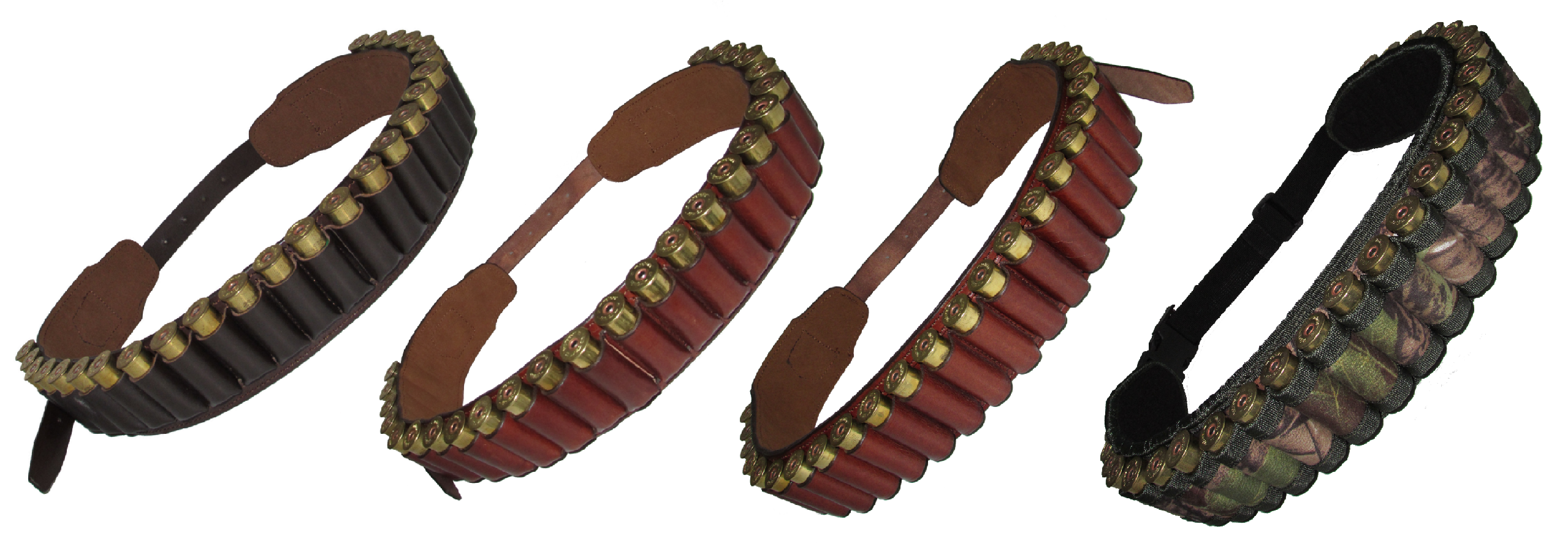 Leather Cartridge Belt-12g or 20g, Various colours & styles