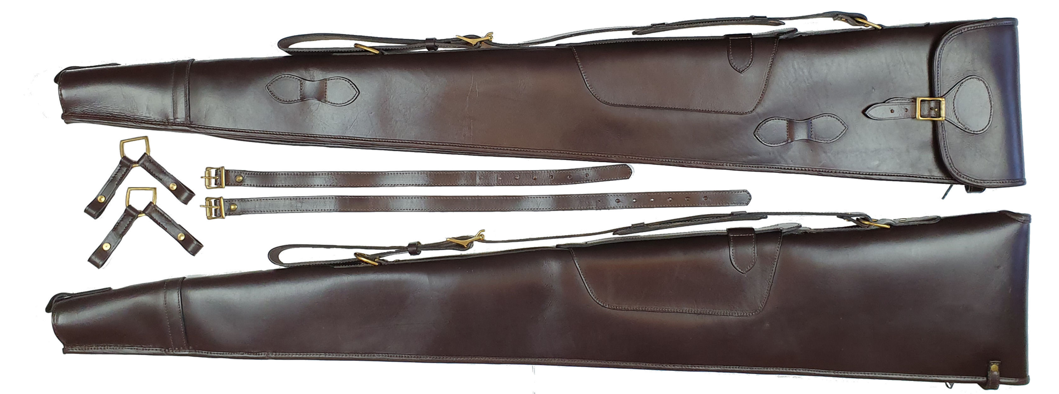 Leather Double Shotgun Slip -Convertible