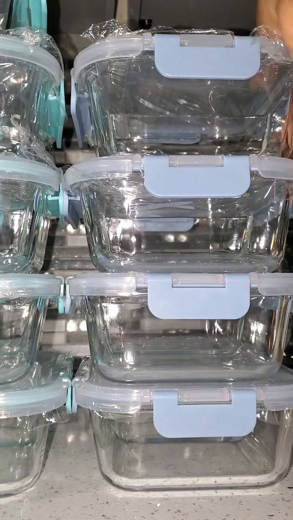 Thumbnail: 10 set 2 compartment meal prep glassware