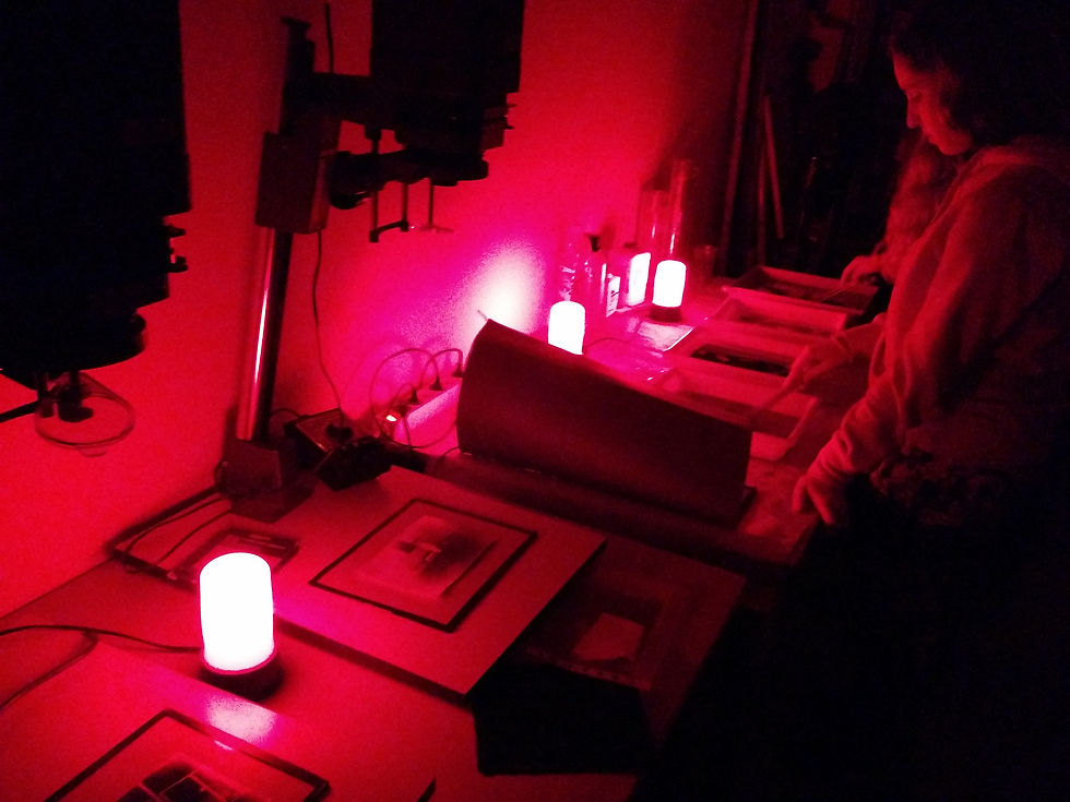 A revelar: sólo luz roja