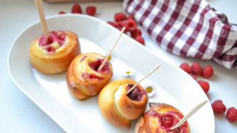 To-Go Himbeer-Frischkäse-Schnecken