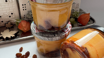 Quittenmarmelade mit Rumrosinen