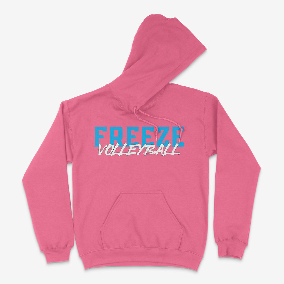 Freeze Volleyball Team Hoodie L1 (Safety Pink)