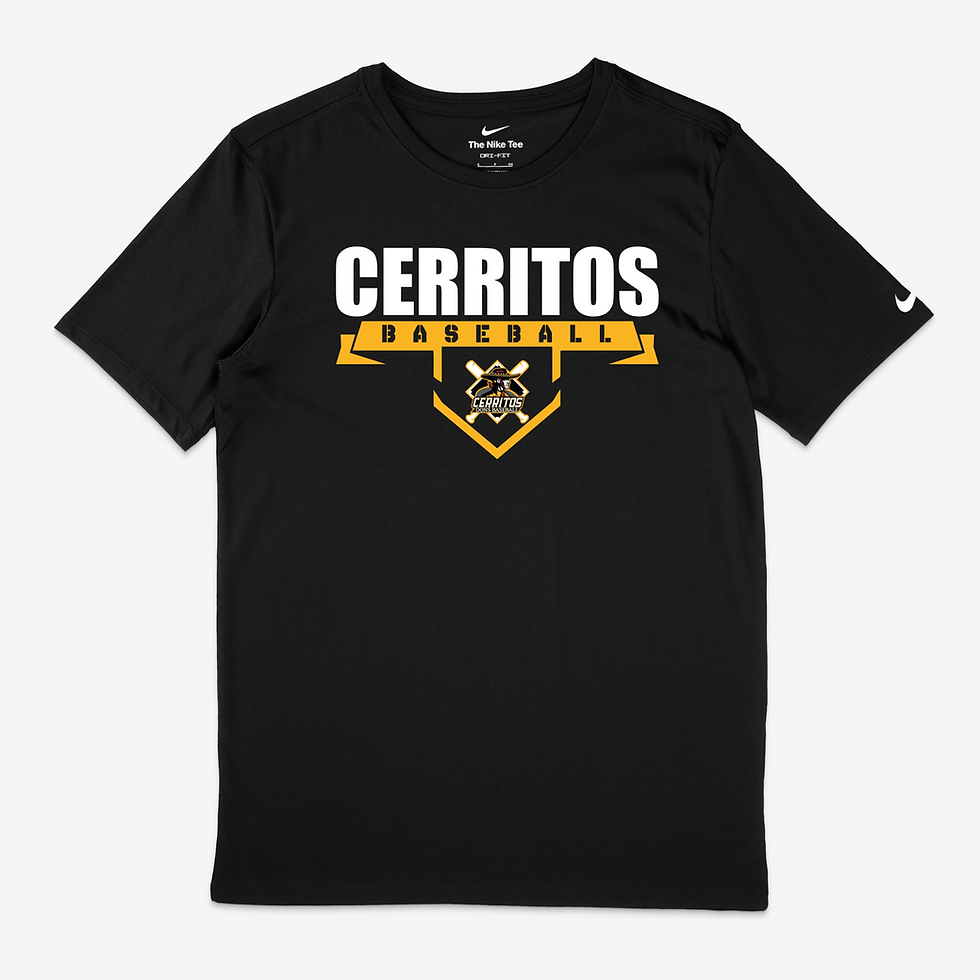 Cerritos Baseball Nike Tee (Black)